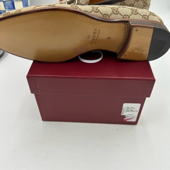 Men’s Gucci, Jordan horse bit canvas loafer size 8, fits nine US maiden in Italy main image 7